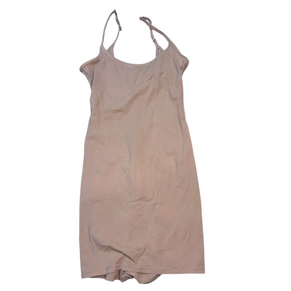 SKIMS Fits Everybody Slip Dress Brown Ochre M NWT Women’s Shapewear Bodycon - Picture 1 of 3
